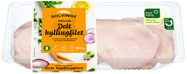 Kyllingfilet Delt 500g Solvinge