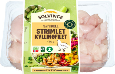 Strimlet Kyllingfilet 450g Solvinge