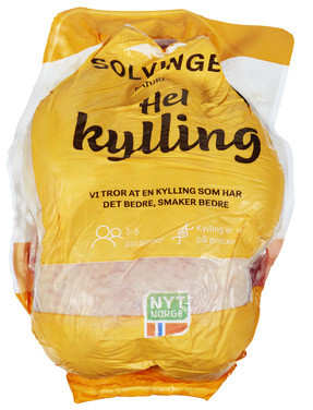 Rå Kylling 1600g Posepakket Solvinge