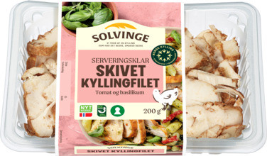 Skivet Kyllingfilet Soltørket Tomat og Basilikum 200g
