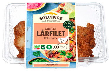 Grillet Lårfilet Hot & Spicy 200g Solvinge