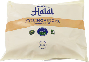 Halal Rå Kyllingvinger 1.5kg