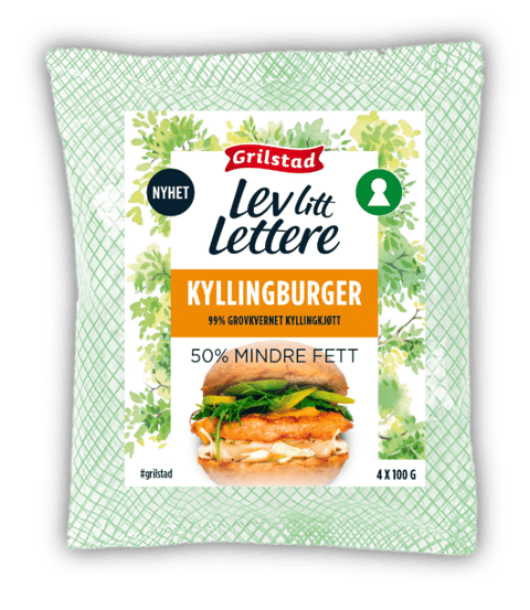 Kyllingburger 4x80g Lev Litt Lettere