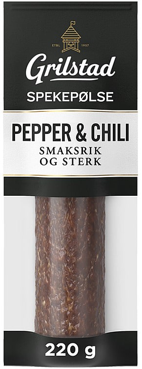 Spekepølse hel Pepper&Chili 220g Grilstad