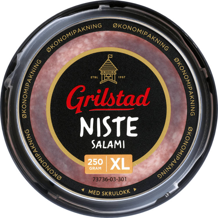 Nistesalami Bordpakning 250g Grilstad