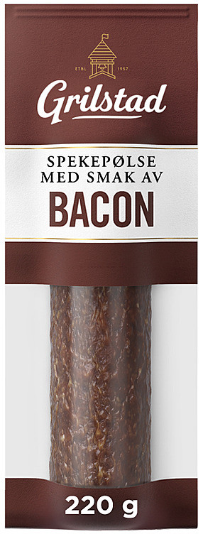 Spekepølse hel Bacon 220g Grilstad