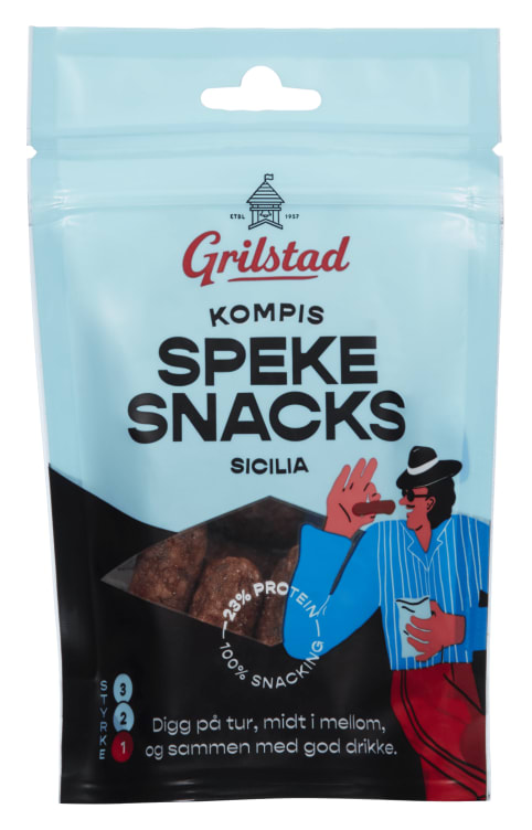 Spekesnacks Kompis Sicilia 55g Grilstad