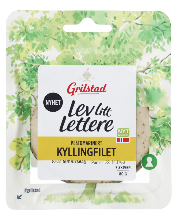 Kyllingfilet Pestomar Lev Litt Lettere 80g