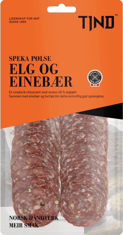 Speka Pølse Elg&Einerbær 80g Tind