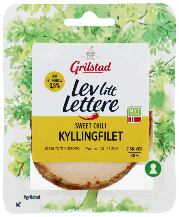 Kyllingfilet Sweet Chilli Lev Litt Lettere 80g