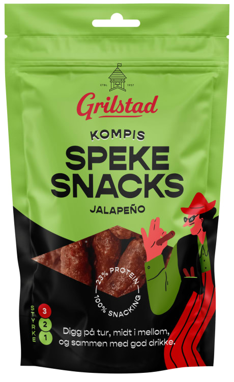 Spekesnacks Kompis Jalapeno 55g Grilstad