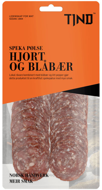 Speka Pølse Hjort&Blåbær 80g Tind