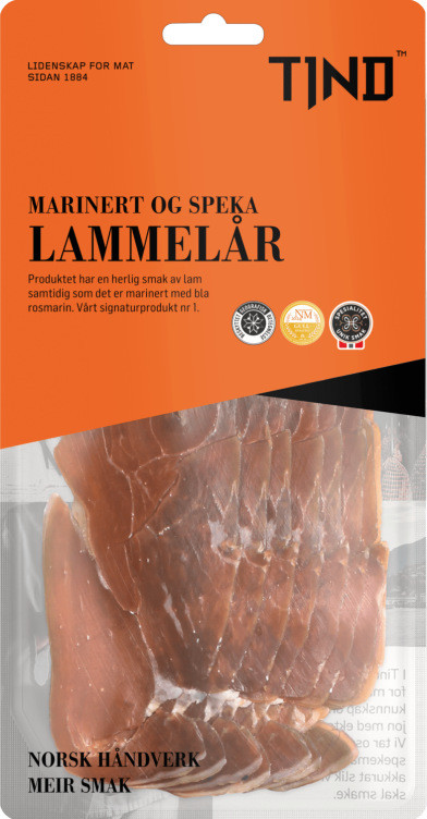 Lammelår Marinert Speket 80g Tind