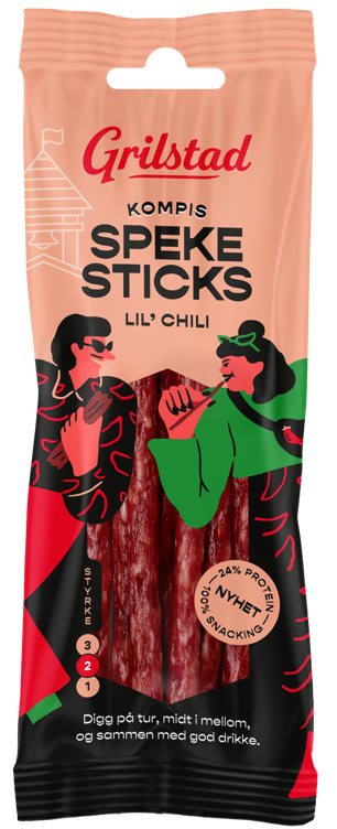 Spekesticks Kompis Chili 60g Grilstad