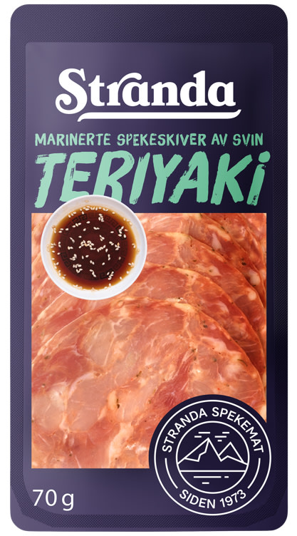 Spekeskiver Teriyaki Marinerte 70g Stranda