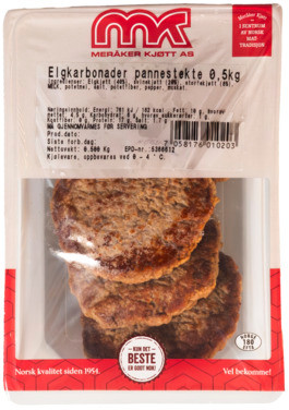 Elgkarbonader Pannestekte Meråker Kjøtt