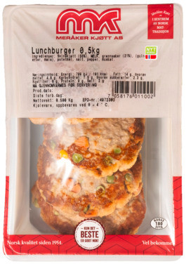Lunchburger 500g Meråker Kjøtt