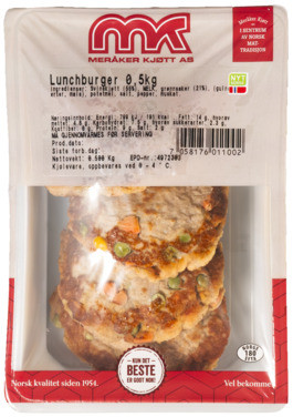 Lunchburger 500g Meråker Kjøtt