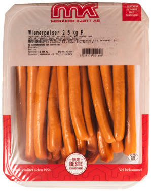 Wienerpølser Røkte Meråker Kjøtt