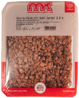 Storfe/fårekjøtt Kokt/ternet