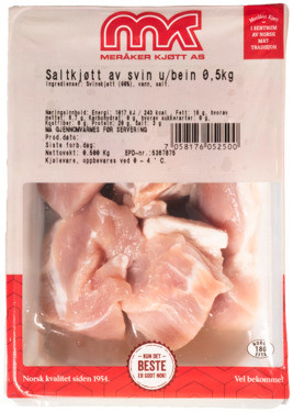 Saltkjøtt av Svin Meråker Kjøtt