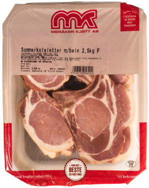 Sommerkoteletter m Bein Meråker Kjøtt