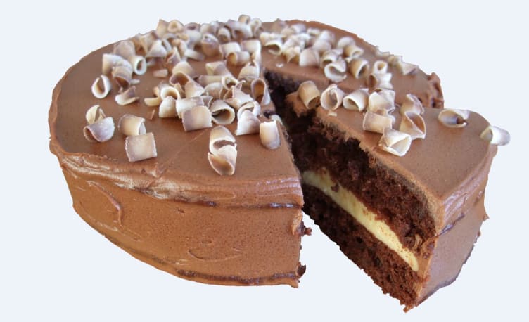 Sjokoladekake m/Vanilje 6-8p 560g Nøtterø