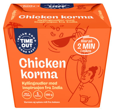 Time Out Korma Kylling med Nudler 280g