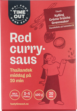 Time Out Red Curry Saus 100g