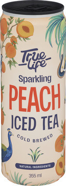 Iced Tea Peach 355ml True Life