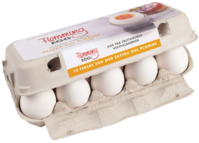 Egg Hvite 10stk 680g Flemming