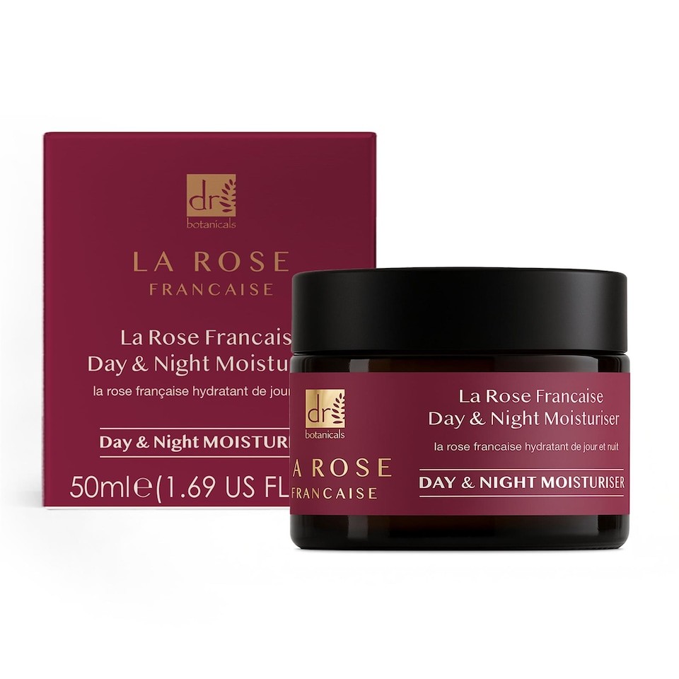 Dr. Botanicals La Rose Francaise Anti-Ageing Duo Day & Night Moisturiser 50ml