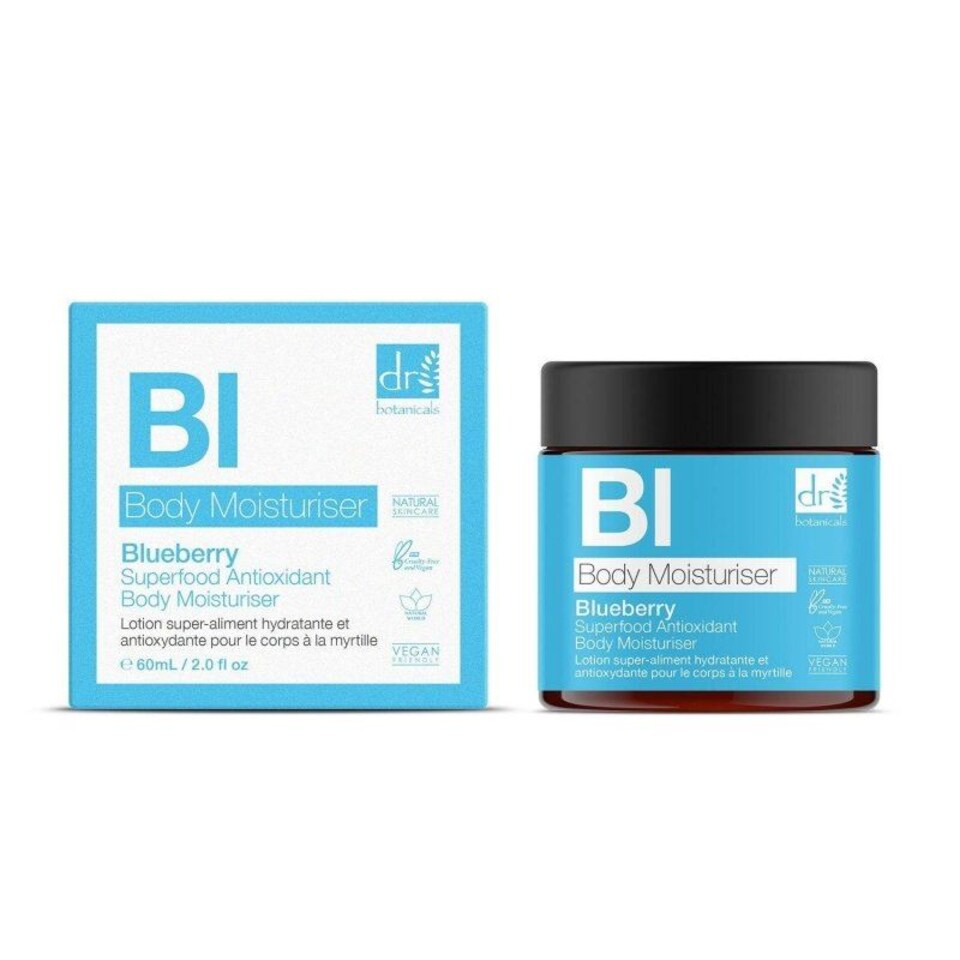 Dr. Botanicals Blueberry Superfood Anti-Ageing Antioxidant Body Moisturiser 60ml