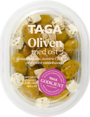 Taga Greske Oliven med Urter og Ost 130g