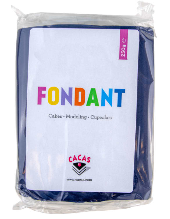 Fondant Marineblå 250g Cacas