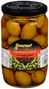 Grønne Oliven 650 g Gourmet Line