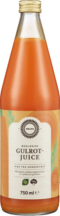 Gulrotjuice Økologisk 0,75l Helios