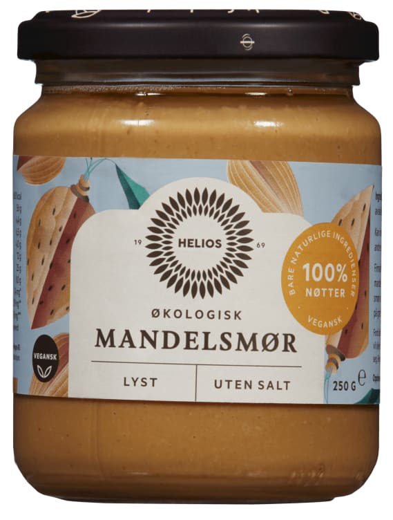 Mandelsmør Lyst Økologisk 250g Helios