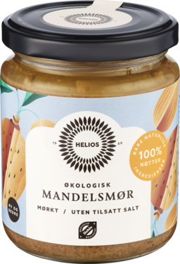 Økologisk Mandelsmør Mørk 250g Helios