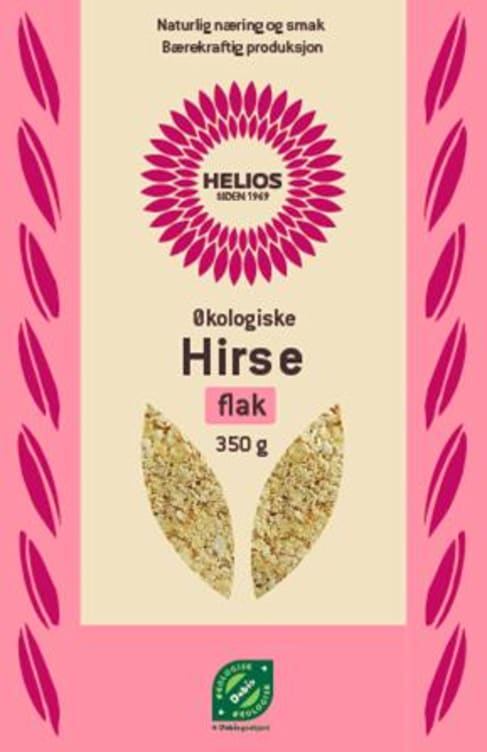 Hirseflak Økologisk 350g Helios