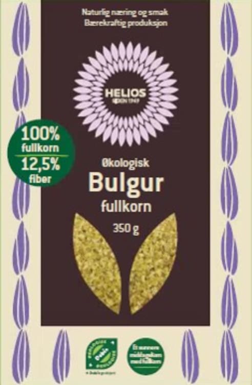 Bulgur Fullkorn Økologisk 350g Helios