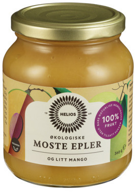 Helios Eplemos Mango 360g Økologisk