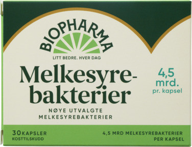 Melkesyrebakterier 30stk Biopharma