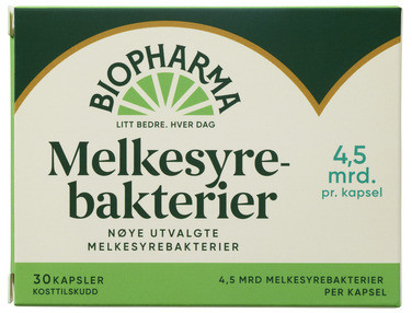 Melkesyrebakterier 30stk Biopharma