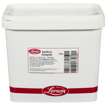 Aprikoskompott 8.5kg Lerum