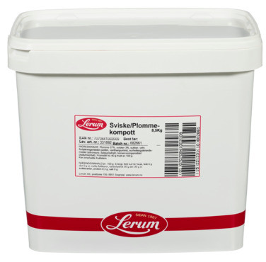 Sviske/plommekompott 8.5 kg Lerum