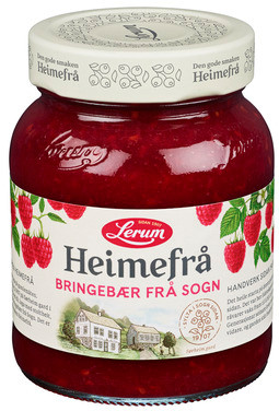Bringebærsyltetøy Heimefrå 380g Lerum