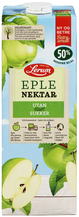 Eplenektar u/Tilsett Sukker 1,5l Lerum