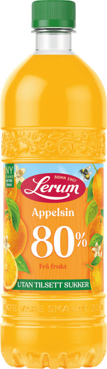 Appelsinsaft u/Tilsett Sukker 0,75l Lerum