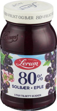 80% Solbær-eple Utan Tilsett Sukker 345g Lerum